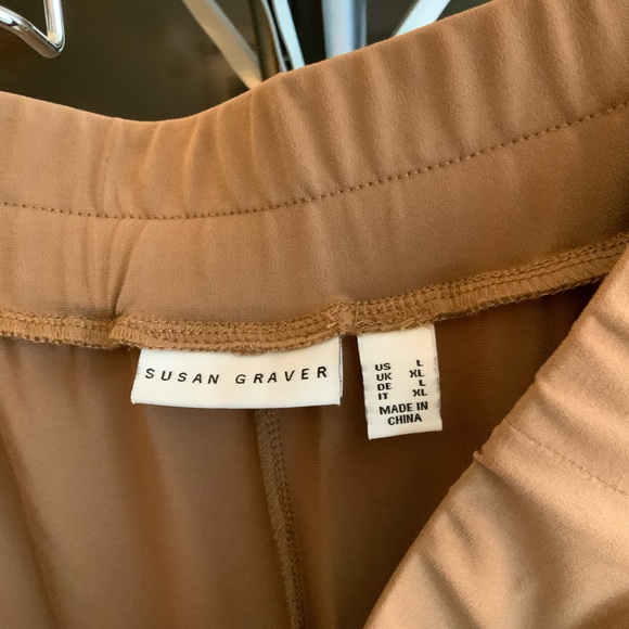 Susan Graver Tan Trousers - Picture 2 of 4